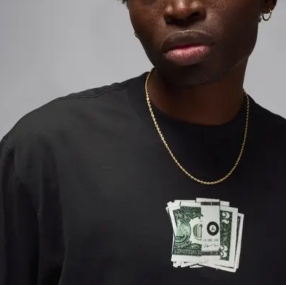 Jordan AJ3 Cash T-Shirt ~ Black IQ6952-010 | Men's: M *NWT ☆RARE☆